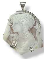 Pendente Mandile 1922 Donna Cammei  in Argento Conchiglia 2MCICM234.6